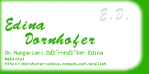 edina dornhofer business card